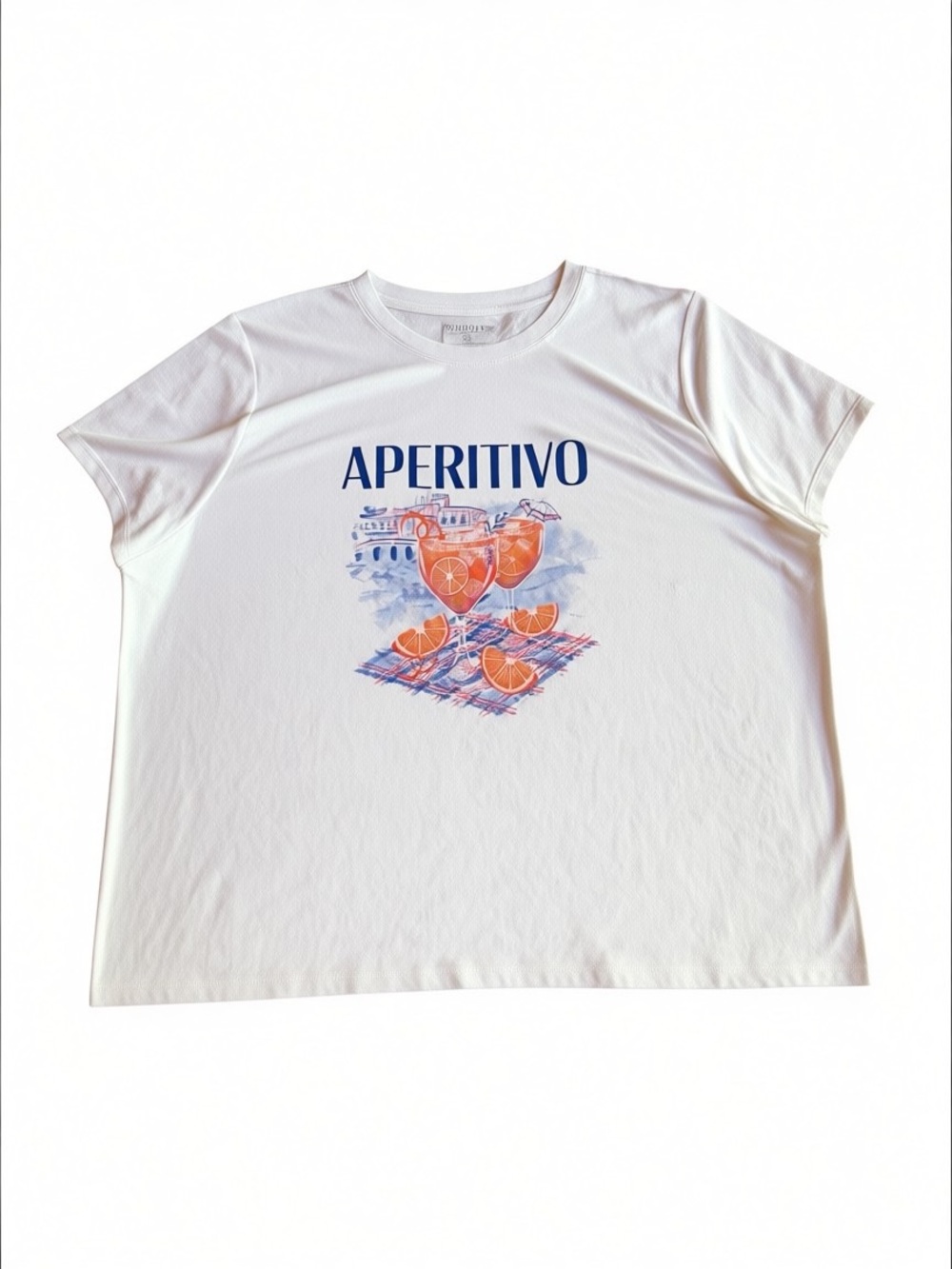 NWOT Talbots 100% Cotton “Aperitivo” Crewneck Tee